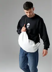 Чоловіча сумка Sambag HOBO BAG-GLOVE Біла 30 х 13 х 8 см (53400008m) - мініатюра 8