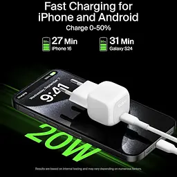 Мережевий зарядний пристрій Belkin Boost Up Charge 20W White (WCA009KQWH) [158897] - мініатюра 6