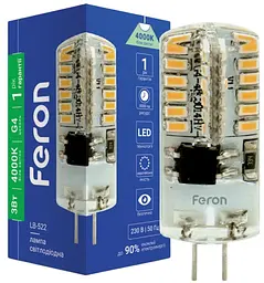 Лампа свiтлодiодна Feron LB-522 3Вт G4 4000K (25554)