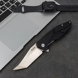 Ніж складаний туристичний Ruike P138-B, (9 см) 14C28N / G10 чорний - мініатюра 16