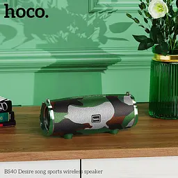 Портативна акустика Hoco Desire song sports wireless speaker BS40 7Wx2 камуфляж - мініатюра 7