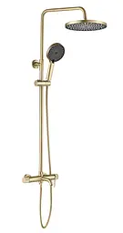 Душова система з виливом Rea Lungo Stripe brushed gold REA-P9490 - мініатюра 2