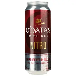 Пиво O'Hara's Irish Red Nitro, полутемное, 4,3%, ж/б, 0,44 л