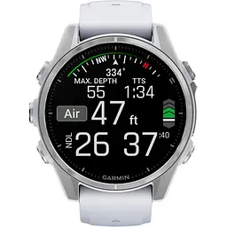 Смарт-годинник Garmin Fenix 8 AMOLED 43mm Silver with Whitestone Silicone Band (010-02903-00) [115071] - мініатюра 10