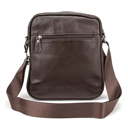 Шкіряний маленький чоловічий месенджер коричневий Tiding Bag M56-0187C - мініатюра 5