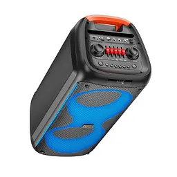 Акустика бездротова-караоке колонка Hoco HA7 Leader wireless dual-mic outdoor BT speaker - мініатюра 3