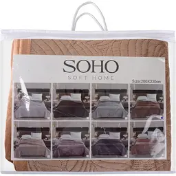 Покривало Soho Velvet 200х220 см Brown (A120080) - мініатюра 3