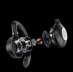 Бездротові кісткові Bluetooth навушники TWS Y1 зі спортивними дужками за вухо Чорні - мініатюра 8