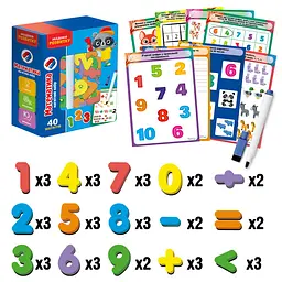 Магнітний набір Математика з маркером, Vladi Toys, VT5411-16