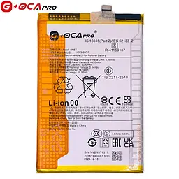 Акумулятор BN5T, Xiaomi Redmi 13 /Poco M6 4G /Poco M6 Plus, 5030mAh, оригінал G+OCA PRo