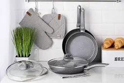 ARDESTO Сковорідка Gemini Gourmet з кришкою 28 см, сірий, алюміній - мініатюра 3