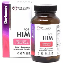 Комплекс для мужчин Bluebonnet Nutrition Intimate Essentials For Him Testosterone Libido Boost 60 капсул