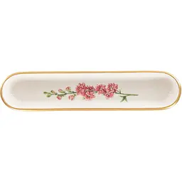 Блюдо для оливок Alba ceramics Flower біле (769-040) - мініатюра 2