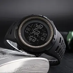 Наручний годинник чоловічий 1251BN Black-brown Skmei acs0030832 - мініатюра 4