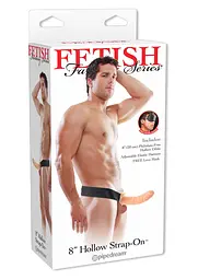 Порожнистий страпон Fetish Fantasy 20.5 см тілесний - мініатюра 2