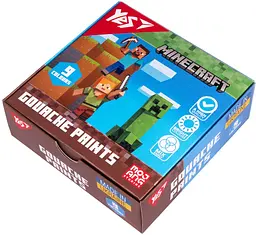 Гуаш "Yes" Minecraft 9кольор. 20мл №230406 - мініатюра 1