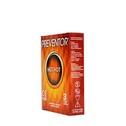 Презервативи Preventor Hot Hot 3 шт. - мініатюра 3