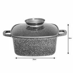 Каструля з мармуровим покриттям Klausberg KB-7528 20 см 2.8л - мініатюра 2