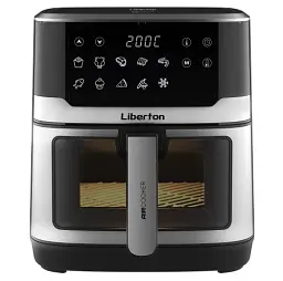 Мультипіч Liberton LAF-3211, Black/Inox, 1700W, 6,5л, 10 програм, керування сенсорне, таймер, автовідключення, антипригарне покриття чаші, 80-200 ˚C