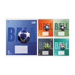 Зошит Yes Ball А5 12 аркушів коса лінія (768678), в асортименті