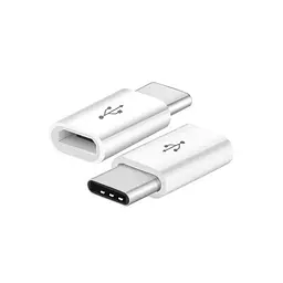 Перехідник Aspor Type-C – Micro USB- білий