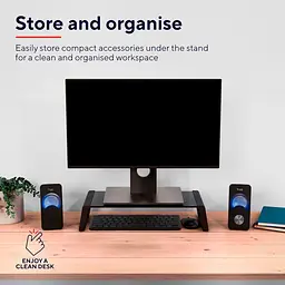 Підставка під монітор Trust Monta Glass Monitor St and Black - мініатюра 9