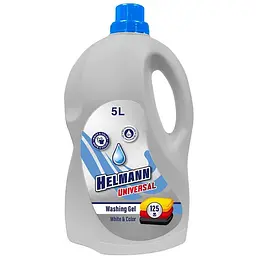Гель для прання Helmann Universal для білих та кольорових речей, 5л