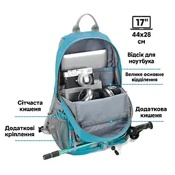 Рюкзак Tigernu T-B9500 15.6 Blue - мініатюра 4