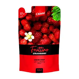 Рідке мило Fruttino Strawberry дой-пак 450 мл (4820204703509)