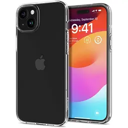 Оригінальний прозорий чохол Spigen Liquid Crystal для iPhone 14 Plus/15 Plus (6.7") Crystal Clear ACS06456 - мініатюра 3