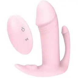 Вібратор Dreamtoys Vibes Of Love Remote Tri-Pleasurer 8.5 см рожевий