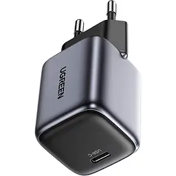 Мережевий зарядний пристрій Ugreen CD318 Nexode Mini 20W PD GaN Tech Charger Gray (90664) [99291] - мініатюра 2
