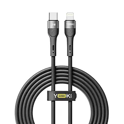 Кабель для заряджання та обміну даними USB Yoki YK-EX11 EXTRA Series Type-C to Lightning 30W 3A/10V 2 m Black