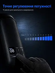 Акумуляторний точковий зварювальний апарат 11 рівнів для 18650 та нікелевих стрічок - мініатюра 9
