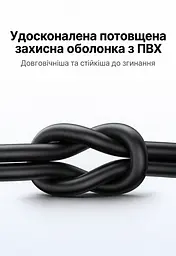 Кабель UGREEN L309 USB-A - USB-C QC 3.0 18 Вт 0,5 м чорний (95796) - мініатюра 9