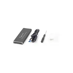 Кишеня зовнішня Gembird M.2 (NGFF), USB3.0, черный (EE2280-U3C-01) - мініатюра 4