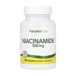 Витамин B3 Nature's Plus 500 мг (Niacinamide) – 90 таблеток