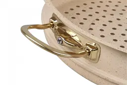 Мантоварка-пароварка з антипригарним покриттям O.M.S. Collection 6091 C-30 см 6,4 л Ivory - мініатюра 2