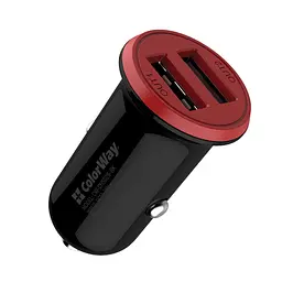 Зарядний пристрій ColorWay 2xUSB AUTO ID 3.4 А (17 Вт) червоно-чорний (CW-CHA026-BK)