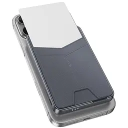 Портативний ЗП Power Bank Hoco Q46 Title PD20W з БЗП+card holder 5000 mAh Silver gray - мініатюра 3