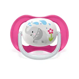 Пустушка Avent ортодонтична Ultra Air Animal для дівчат 6-18 міс 2 шт SCF080/08 - мініатюра 2