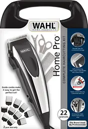 Машинка для стриження Moser Wahl HomePro Complete Kit, від мережі, вібраційний мотор, насадок-8, кейс,акс. компл, сталь, чорно-сріблястий - мініатюра 2