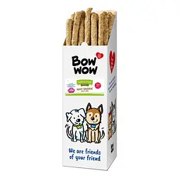 Ласощі для собак Bow wow натуральні ковбаски з легенями 53-58 см, 175 г (ціна за упаковку 40 шт)