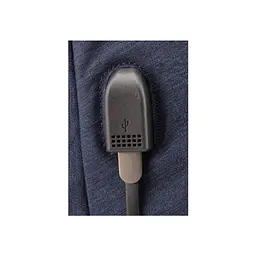 Рюкзак шкільний Optima 18.5" USB Anti-Theft унісекс 0.7 кг 16-25 л Синій (O96917-02) - мініатюра 8