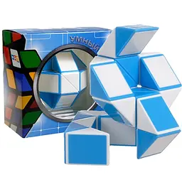 Змійка Рубіка Smart Cube біло-блакитна в коробці SCT401 - мініатюра 4