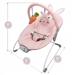 Крісло-шезлонг MoMi Glossy Bunny (BULE00004) - мініатюра 3