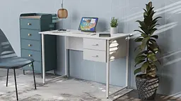 Комп'ютерний стіл Ferrum-decor Таккота 75x120x60 білий ДСП Білий 16мм (FRD-102088)