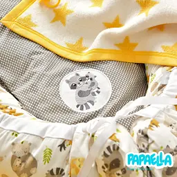 Кокон-позиціонер для новонароджених Papaella Обіймашки 88 x 60 x 12 см сірий (8-31558) - мініатюра 6