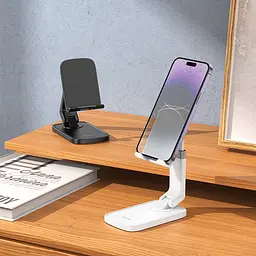 Підставка настільна-тримач для телефона Hoco HD8 Blackfish universal desktop holder білий - мініатюра 3