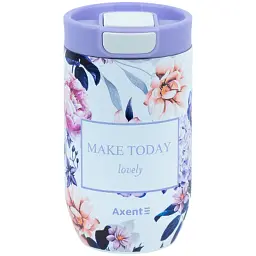Термокружка Axent 350 мл Violet Whispers (8721-10-A)
